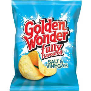 Golden Wonder Salt and Vinegar Crisps 32.5g x 32