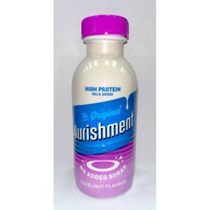 Nurishment Hazelnut Bottle No Added Sugar 330ml x 6 BBE Jan/24