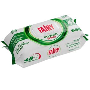 Fairy Power White Soap Surface Cleaning 100 Wipes, Disposable Antibacterial Household Cleaning Wipes for Kitchen & Bathroom