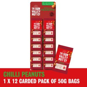 The Sun Valley Chilli Peanut Carded 50g x 12 BBE Apr 2023