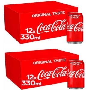 Coca Cola Original Taste Multipack (2 X12PK) 330ML x24