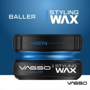 VASSO PRO-AQUA BALLER Hair Styling Wax Water Based Gel Wax Bubblegum 150ml