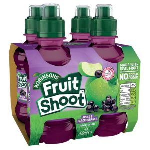 Robinsons Fruit Shoots Apple & Blackcurrant NAS (4x6pk) 200ML x 24