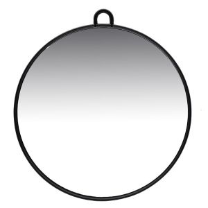 Vain Hairdresser & Barber Round Silver Hand-Held Mirror