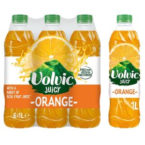 Volvic Juicy Orange 1L x 6