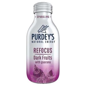 Purdey's Natural Energy Refocus Dark Fruits with Guarana 330ml x12