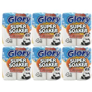Panda Glory Super Soaker Mega Absorbent 2ply Kitchen Rolls 6 x4pk (24 Rolls)