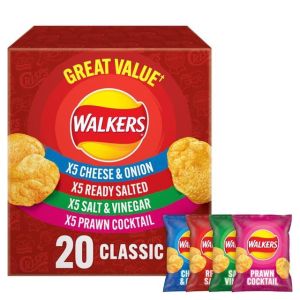 Walkers Classic Variety Multipack Crisps  25g x 20pk - Best Before: 13/6/2026