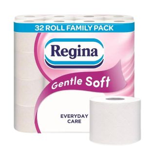 Regina Gentle Soft 3-Ply Tissue Roll - Pack of 32