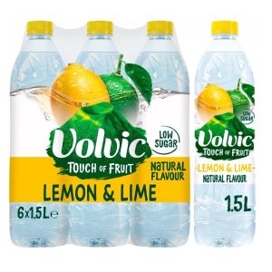 Volvic Touch of Fruit Lemon & Lime 6 x 1.5L