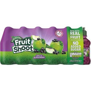 Robinsons Fruit Shoot Apple & Blackcurrant Juice 200ml x 24 BBE APRIL 23