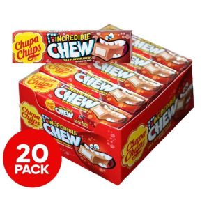 Chupa Chups Cola Flavor Incredible Chew Soft Candy 45g x 20