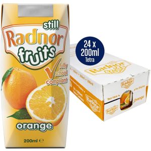 Radnor Fruits Orange Still Fruit Juice Tetra Pak 24x200ml Best Before 03/2025