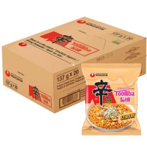 Nongshim Shin Ramyun Toomba Spicy & Creamy  Noodles - Pack of 20 x 137g (2.7kg), Stir-Fry Instant Noodles, Halal