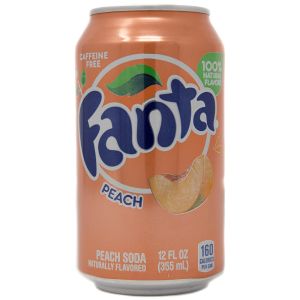 Fanta Peach American Soda 355ml x 12