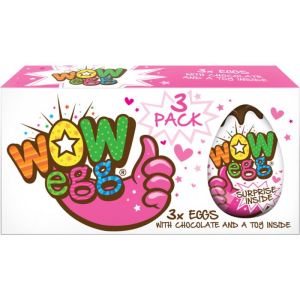 Wow Eggs Pink 24 x 3pk BBE Dec 22