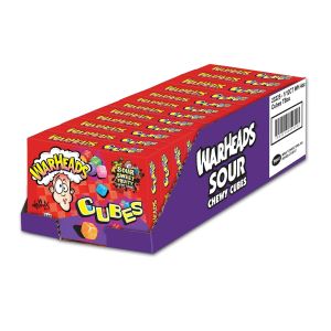 Warheads Sour Assorted Flavors Chewy Cubes 113g x 12