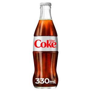 Diet Coke Glass 330ml x 24 BBE 31/07/2023
