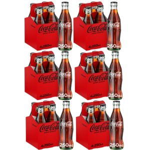 Coca-Cola ZERO Sugar Glass bottle 250ml x 24(6x4pk)  BBE: 30.04.2025