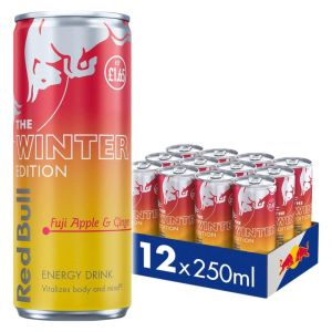 Red Bull The Winter Edition Fuji Apple & Ginger Energy Drink PMP - Pack of 12 x 250ml Cans