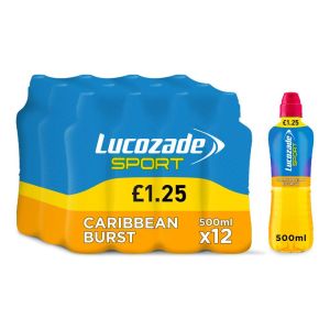 Lucozade Sport Caribbean Burst 500ml x 12 PMP