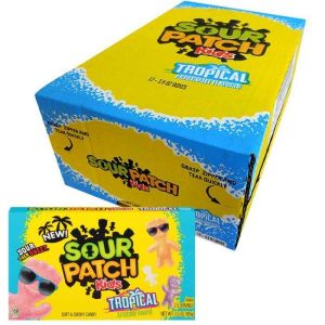 Sour Patch Kids Tropical Flavored Candy Theater Box 3.5oz - Pack of 12
