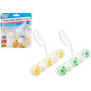 Toilet Bowl Clip-On Cleaner 5 Powerball's with Air Freshener  - Assorted Fragrances (Lemon or Pine)