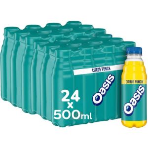 Oasis Citrus Punch 500ml Bottles – Pack of 24 – Refreshing Citrus Juice Drink – Best Before: 31/07/2026