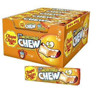 Chupa Chups Incredible Orange Chew Soft Candy 45g x 20