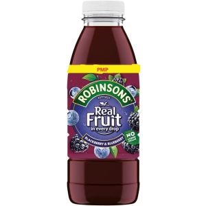 Robinsons Real Fruit Blackberry & Blueberry PMP 500ml x 12