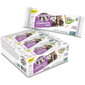 Lenny & Larry's Cookies and Creme Bar 12g Plant Based Protein 45g x 9