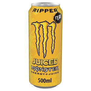 Monster Ripper Juiced Energy Drink 12 x 500ml PM BBE 31/07/2024
