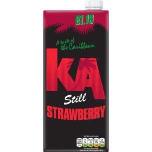 KA Strawberry Still Juice 1L x 12 PM£1.19 - Best Before: Jan 2025