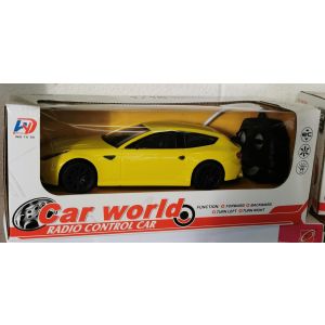 Car World Radio Control Car Yellow 1/16