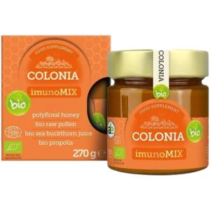 Colonia Imuno Mix 270g - Polyfloral Honey, Raw Pollen, Bio Sea Buckthorn Juice & Propolis