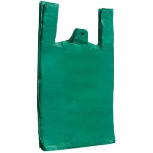 Green Vest Carrier Bags 11x17x21 Inches x600