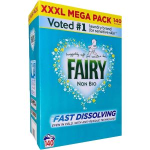 Fairy Non Bio XXXL Mega Pack Powder Detergent- 140 Washes