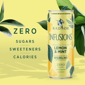 Radnor Infusions Lemon and Mint Sparkling Water 330ml x 12