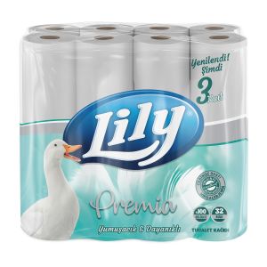 Lily Premia Toilet Rolls 3ply (32 Rolls)