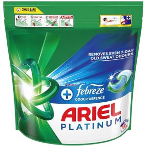 Ariel Platinum Washing Pods + Febreze Odour Defence 50 Washes