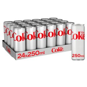 Diet Coke Slim Can 250ml x 24 BBE 31/10/23