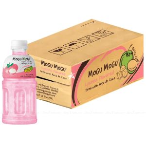 Mogu Mogu Lychee Flavored Drink with Nata de Coco 320ml x24