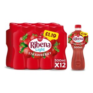 Ribena Strawberry 500ml x 12 PM£1.19 BBE Mar 2023