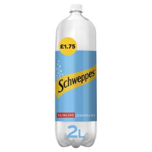 Schweppes Slimline Lemonade Zero Sugar 2L x 6 PM£1.75