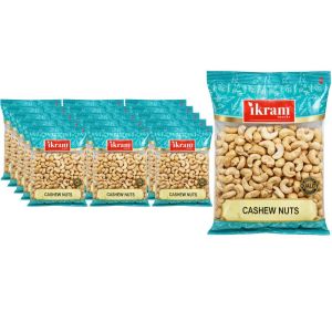 Ikram Cashew Nuts - Pack of 15 x 400G - Whole & Crunchy Snack