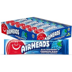 Airheads Blue Raspberry Candy Bar 15.6g - Pack of 36 Bars