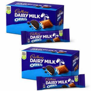 Cadbury Dairy Milk OREO Chocolate with Vanilla Crunch 35g, Pack of 24 (2x12pk) - Best Before: 18/6/2026