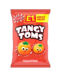Wholesale Supplier Golden Wonder Tangy Toms Tomato PM£1 63g x 18
