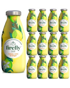 Firefly Still Lemon, Lime & Ginger Botanical Drinks in Glass 330ml x 12