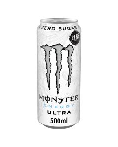 Wholesale Supplier Monster Ultra White 500ml x 12 PM£1.55